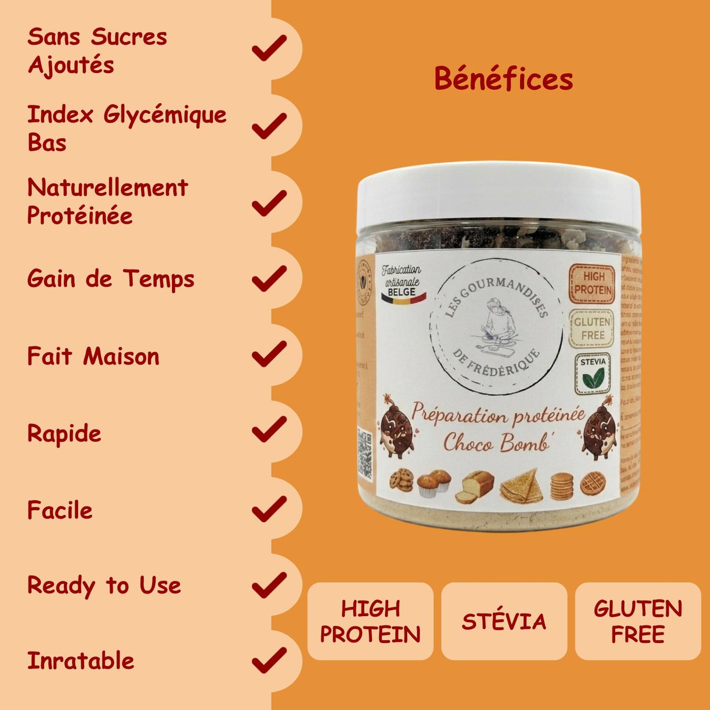 Choco Bomb' Protein Preparation