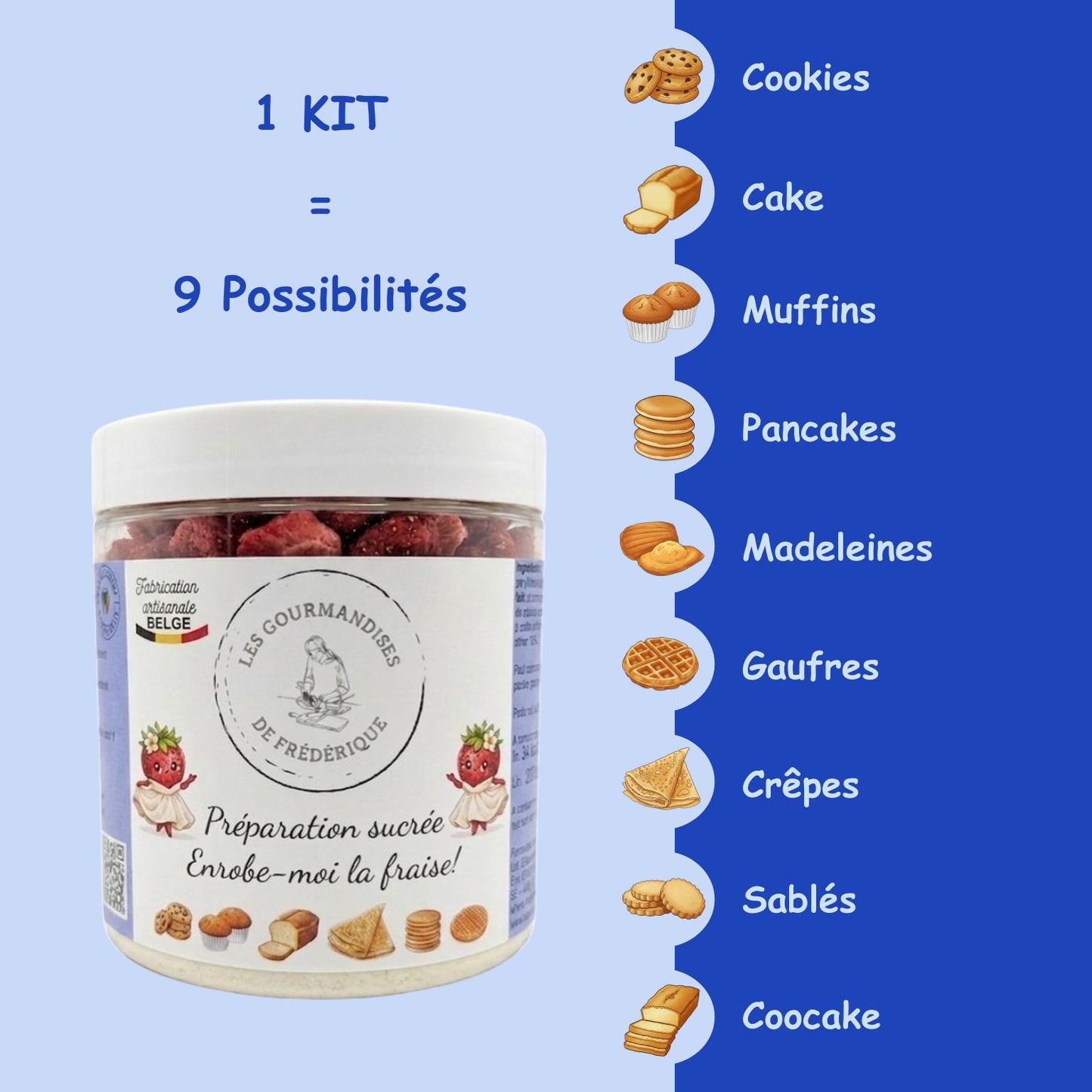 Préparation sucrée Enrobe-moi la Fraise!