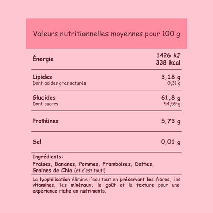 Préparation pour Smoothie & Milkshake Pink