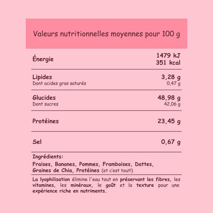 Préparation pour Smoothie & Milkshake | Pink | Énergie - Fruits & Protéines