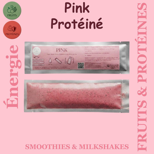 Préparation pour Smoothie & Milkshake | Pink | Énergie - Fruits & Protéines