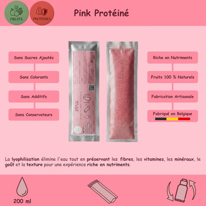 Préparation pour Smoothie & Milkshake | Pink | Énergie - Fruits & Protéines