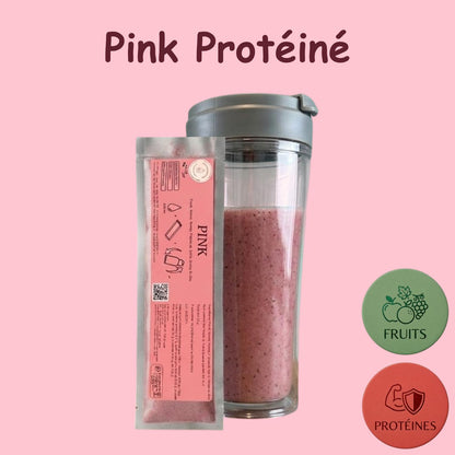 Préparation pour Smoothie & Milkshake | Pink | Énergie - Fruits & Protéines