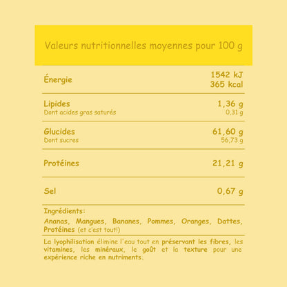 Préparation pour Smoothie & Milkshake | Yellow | Énergie - Fruits & Protéines