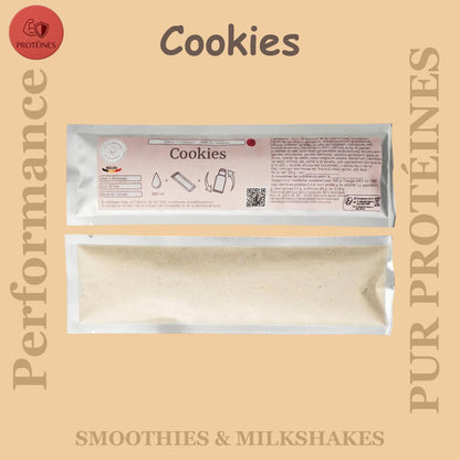 Préparation pour Smoothie & Milkshake | Cookies | Performance - 100 % Pur Protéine