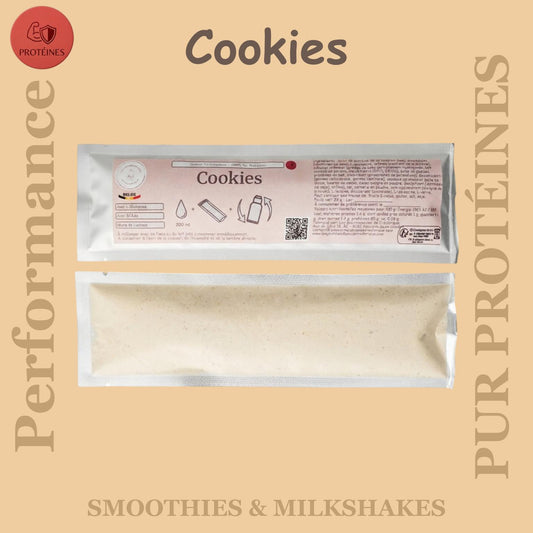 Préparation pour Smoothie & Milkshake | Cookies | Performance - 100 % Pur Protéine