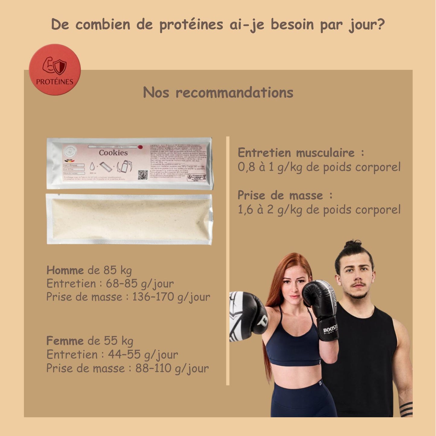 Préparation pour Smoothie & Milkshake | Cookies | Performance - 100 % Pur Protéine