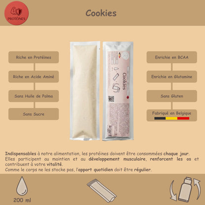 Préparation pour Smoothie & Milkshake | Cookies | Performance - 100 % Pur Protéine