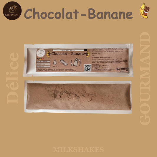 Préparation pour Smoothie & Milkshake | Chocolat Banane | Délice - Gourmand