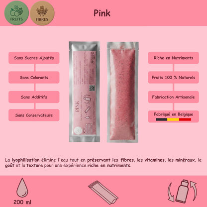 Préparation pour Smoothie & Milkshake | Pink | Complet - Fruit & Fibres