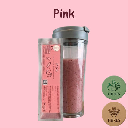 Préparation pour Smoothie & Milkshake | Pink | Complet - Fruit & Fibres
