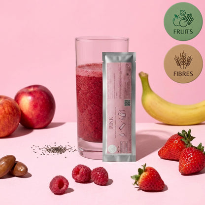 Préparation pour Smoothie & Milkshake | Pink | Complet - Fruit & Fibres