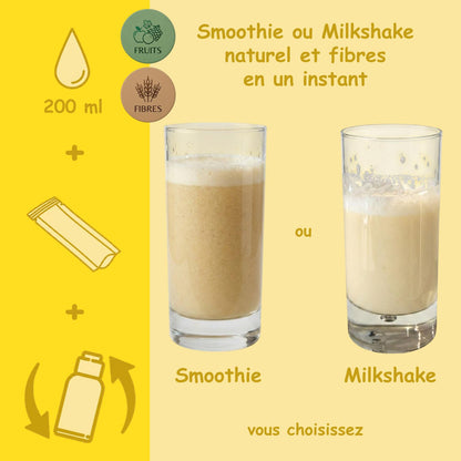 Préparation pour Smoothie & Milkshake | Yellow | Complet - Fruit & Fibres
