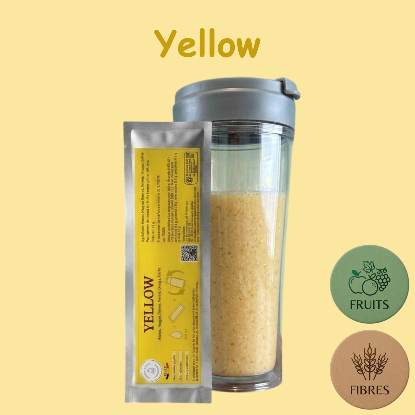 Préparation pour Smoothie & Milkshake | Yellow | Complet - Fruit & Fibres