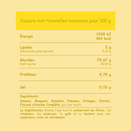 Préparation pour Smoothie & Milkshake | Yellow | Complet - Fruit & Fibres