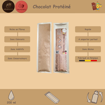 Préparation pour Milkshake | Chocolat Banane | Intense - Gourmand & Protéine