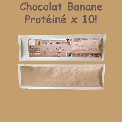 Préparation pour Milkshake | Chocolat Banane | Intense - Gourmand & Protéine