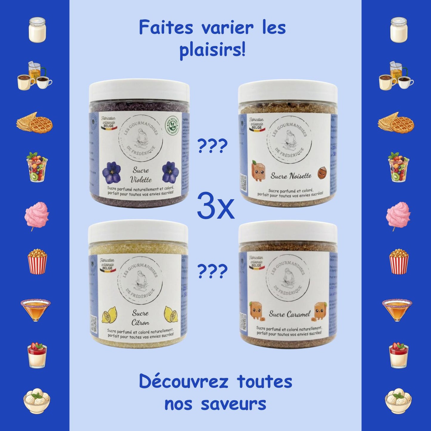 Trio découverte sucres aromatisés