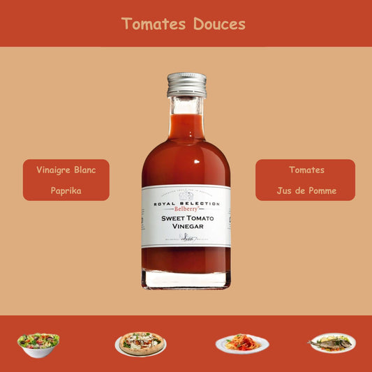 Sweet tomato pulp vinegar
