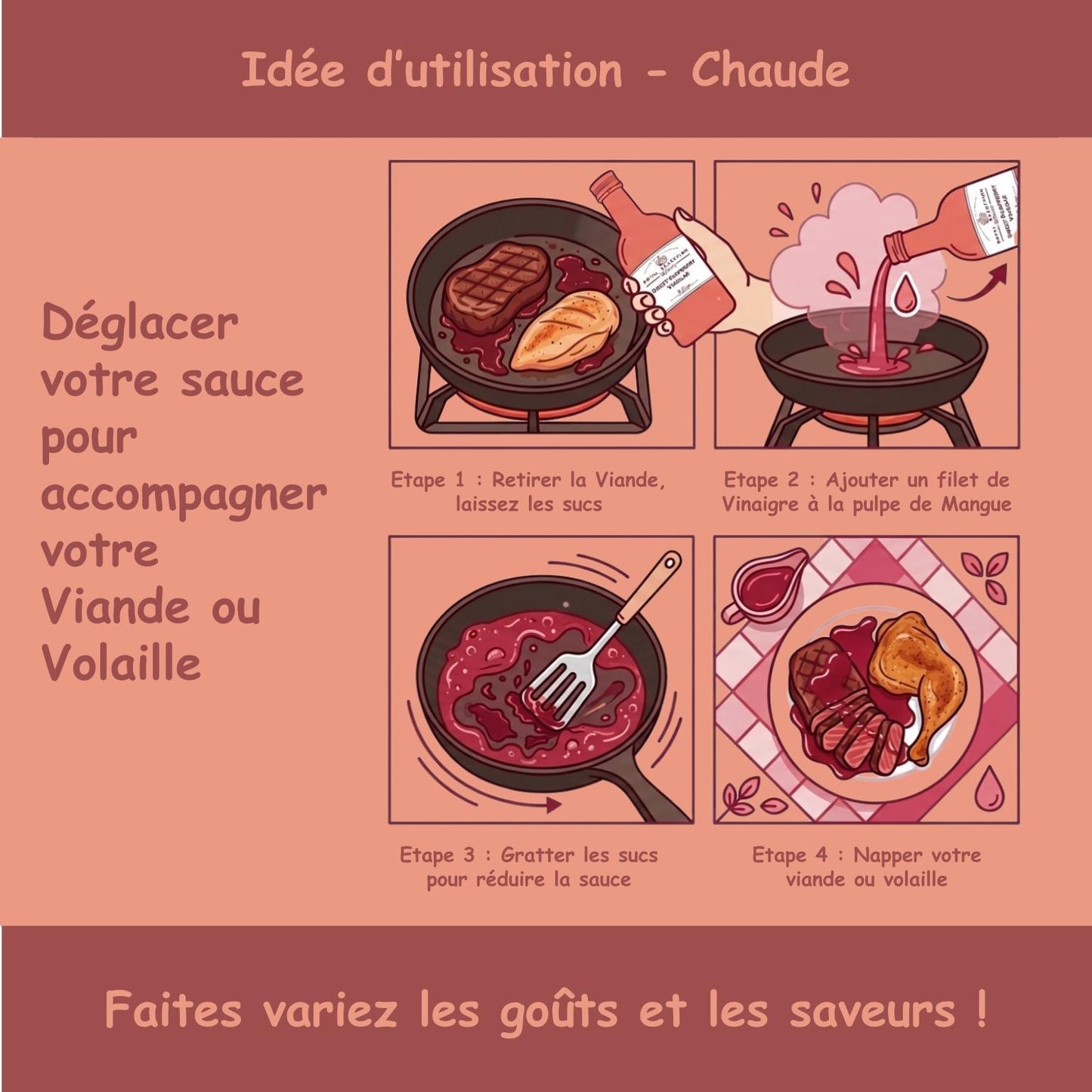 Vinaigre à la pulpe de framboises