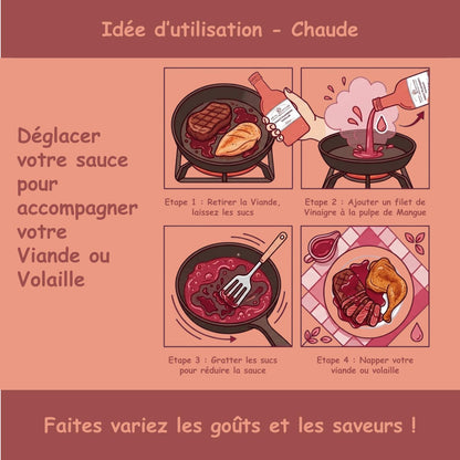 Vinaigre à la pulpe de framboises