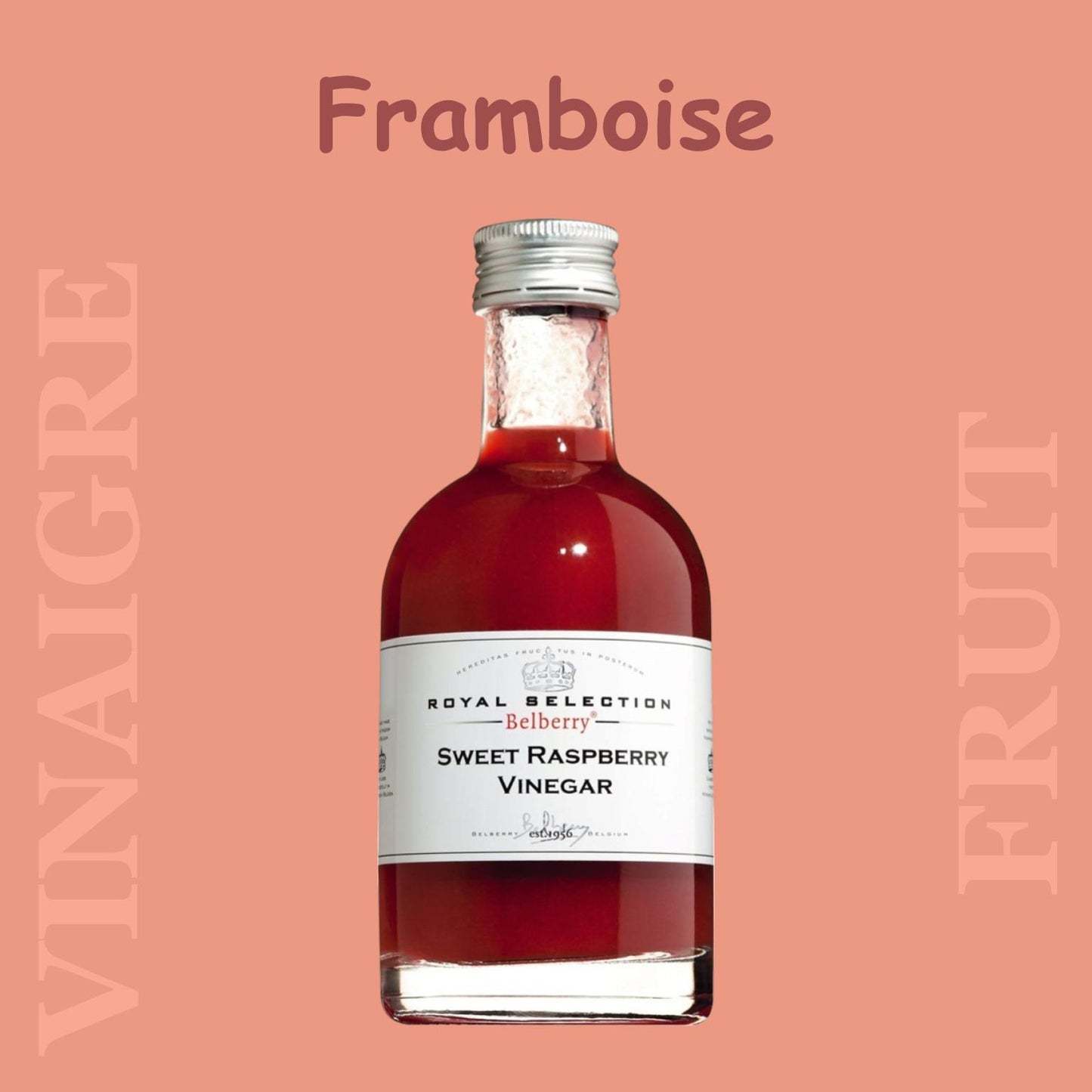 Vinaigre à la pulpe de framboises