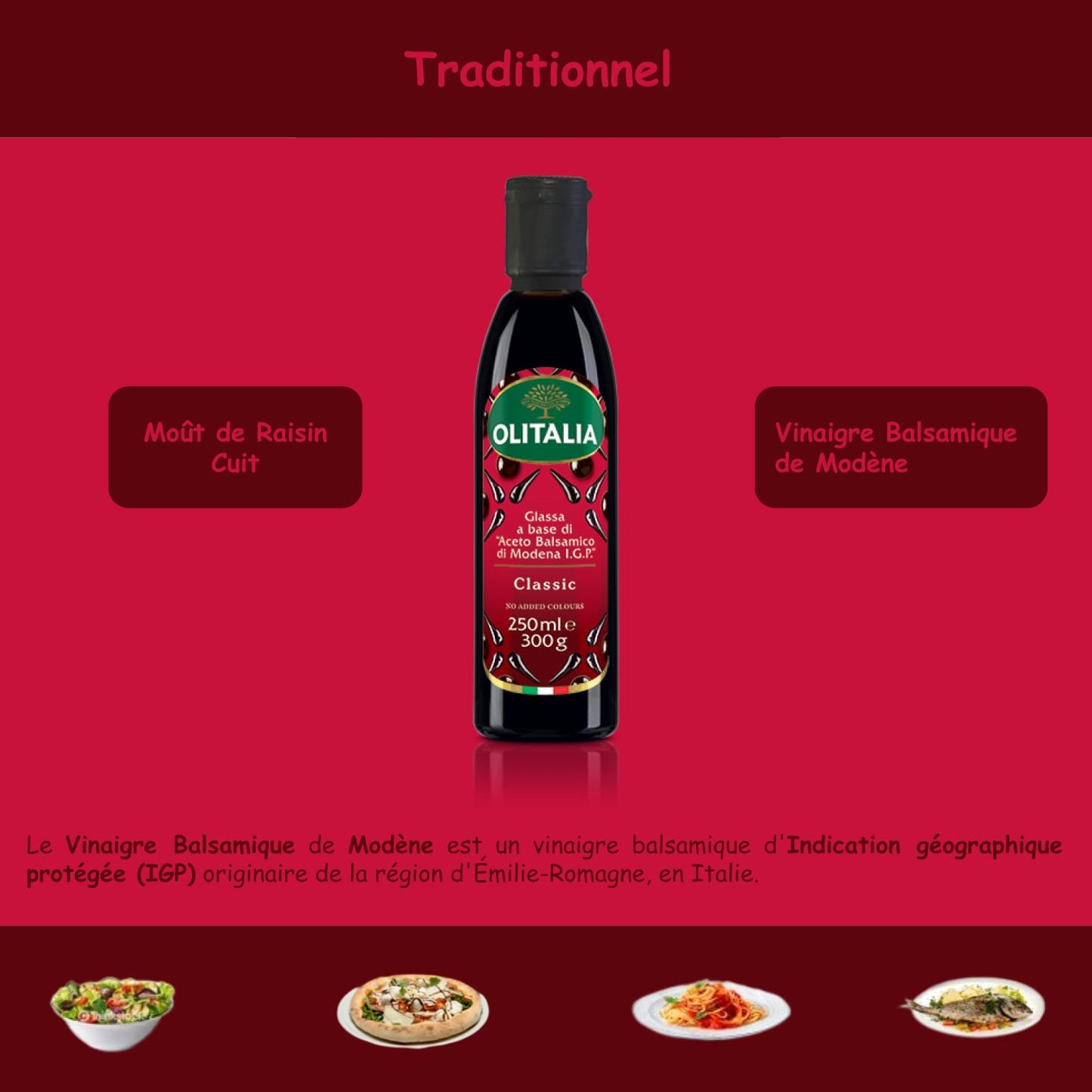 Vinaigre balsamique classique (nature) en crème