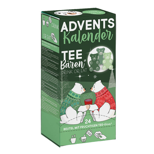 Calendrier de l'Avent oursons pour thé (vert)