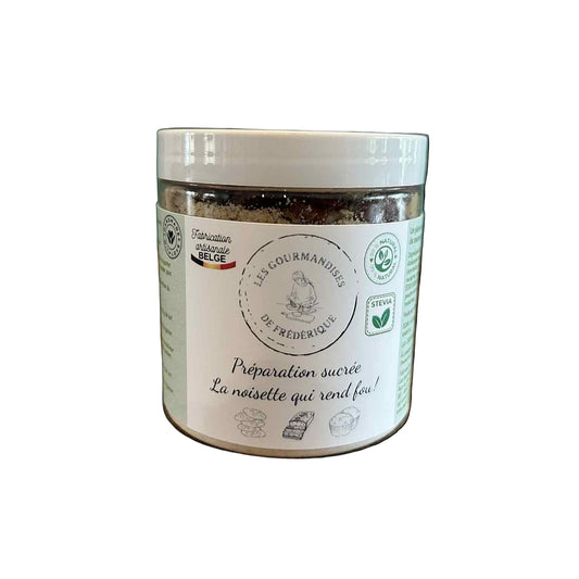 Préparation édulcorée "La noisette qui rend fou"