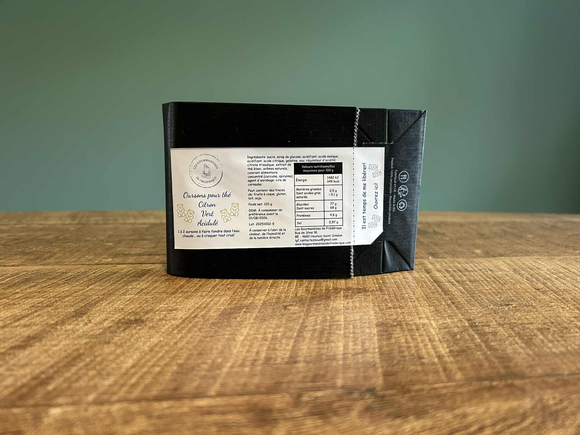 Oursons pour thé citron vert acidulé - Les Gourmandises de Frédérique