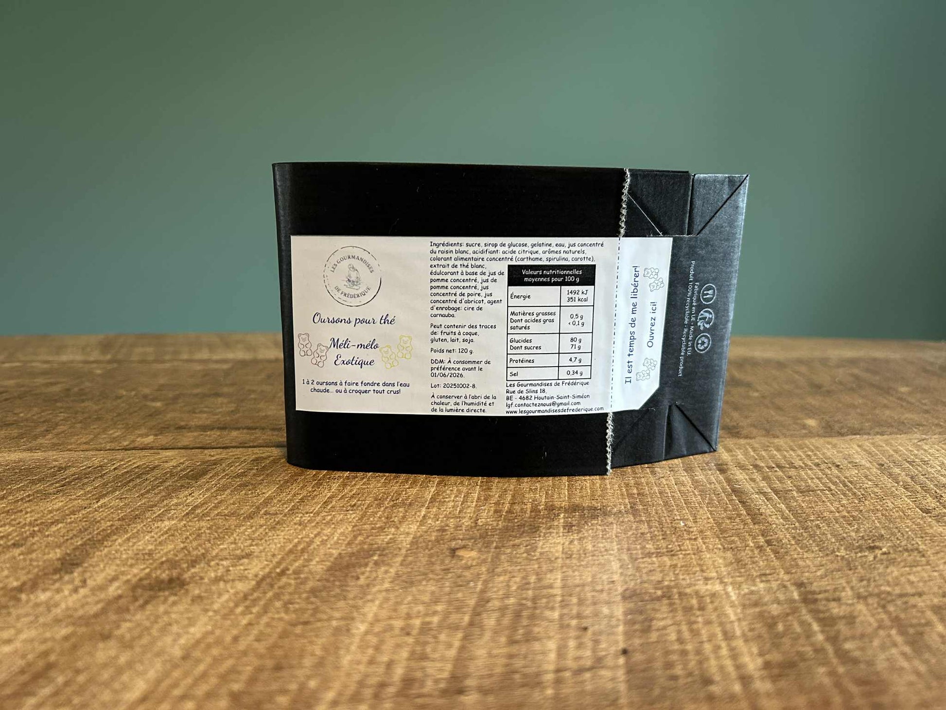 Oursons pour thé méli-mélo exotique - Les Gourmandises de Frédérique 