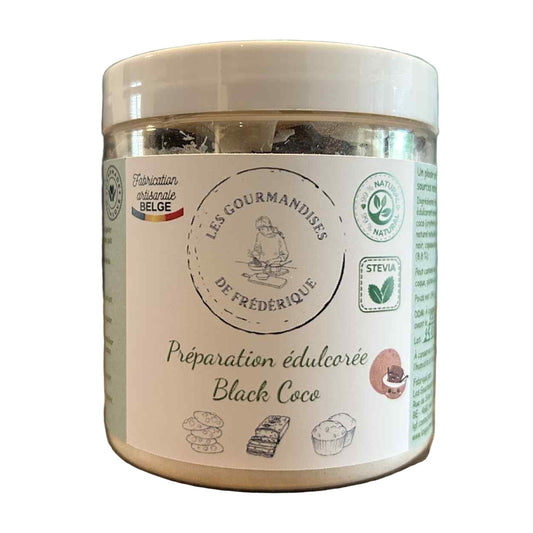 Préparation édulcorée Black Coco - Les Gourmandises de Frédérique 