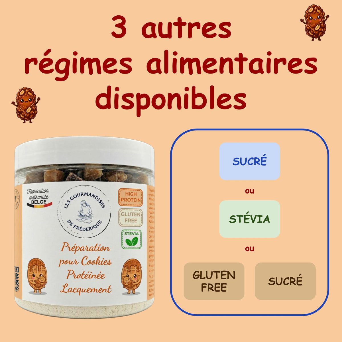 Préparation pour Cookies Protéinée | Lacquement