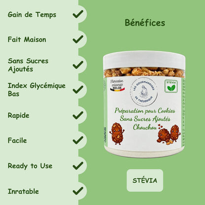Préparation pour Cookies Sans Sucres Ajoutés | Chouchou