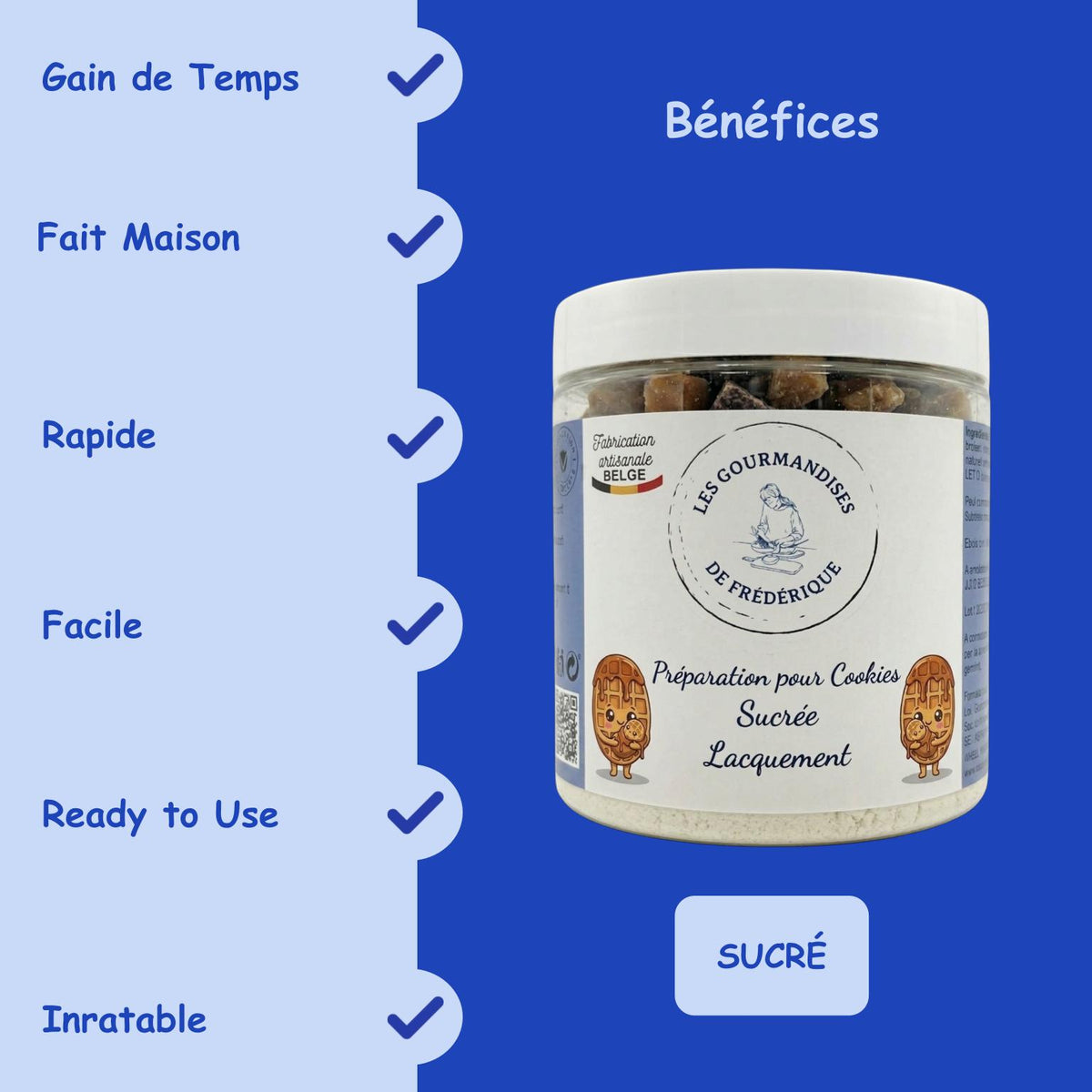 Préparation pour Cookies Sucrée | Lacquement