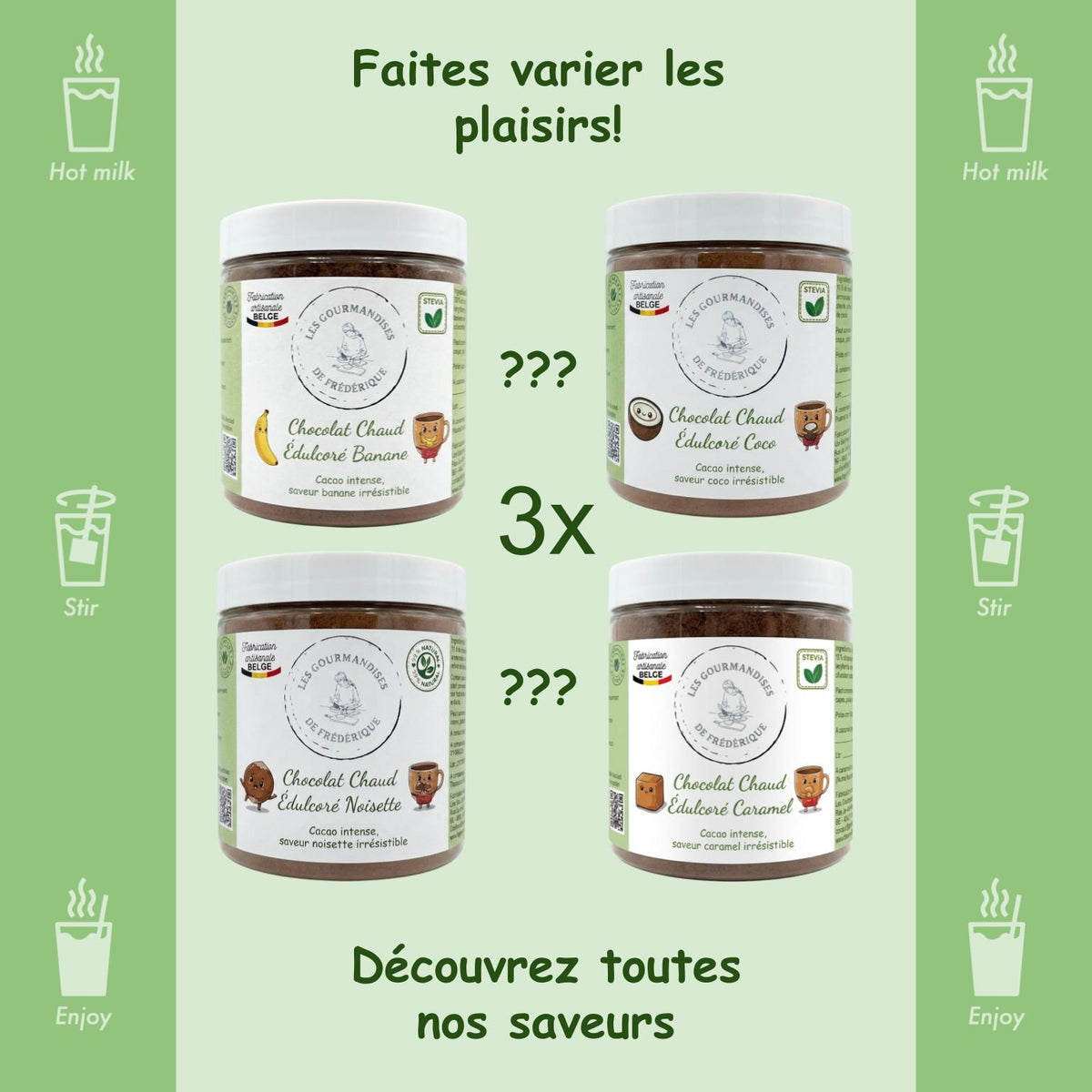 Discovery Trio | No Added Sugar Cocoas