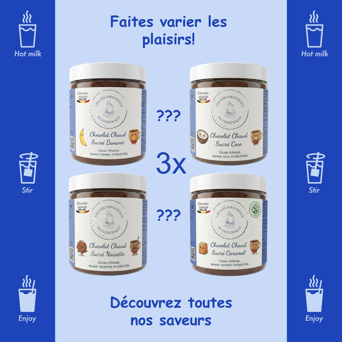 Trio Découverte | Cacaos Sucrés